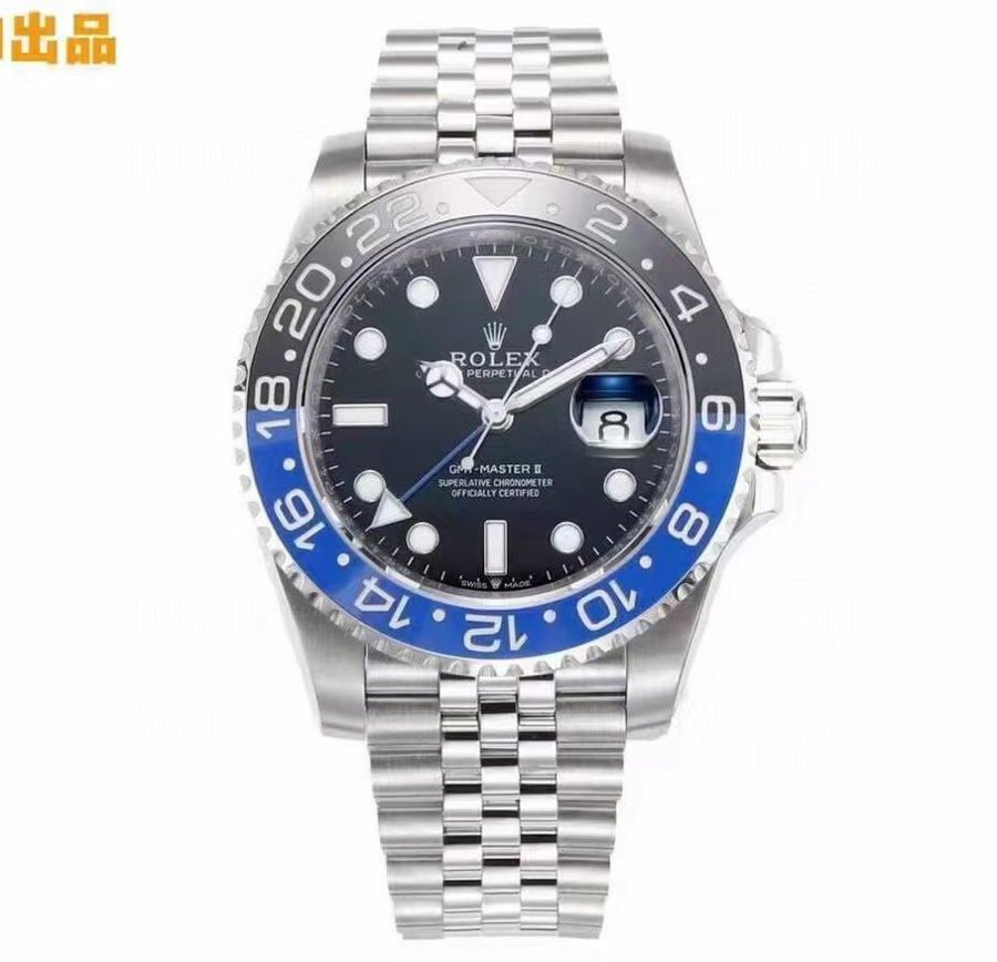 GMT-Master II 'Batgirl' Blue/Black Bezel - Jubilee — Blue and Black Ceramic Bezel Black Dial (Ref Z013)