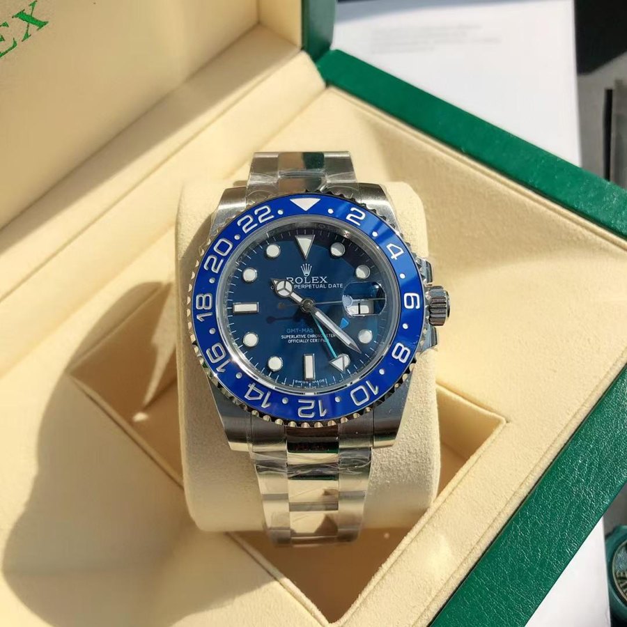 GMT-Master II Deep Blue Bezel & Dial - Oyster — Deep Blue Ceramic Bezel Blue Dial (Ref Z016)