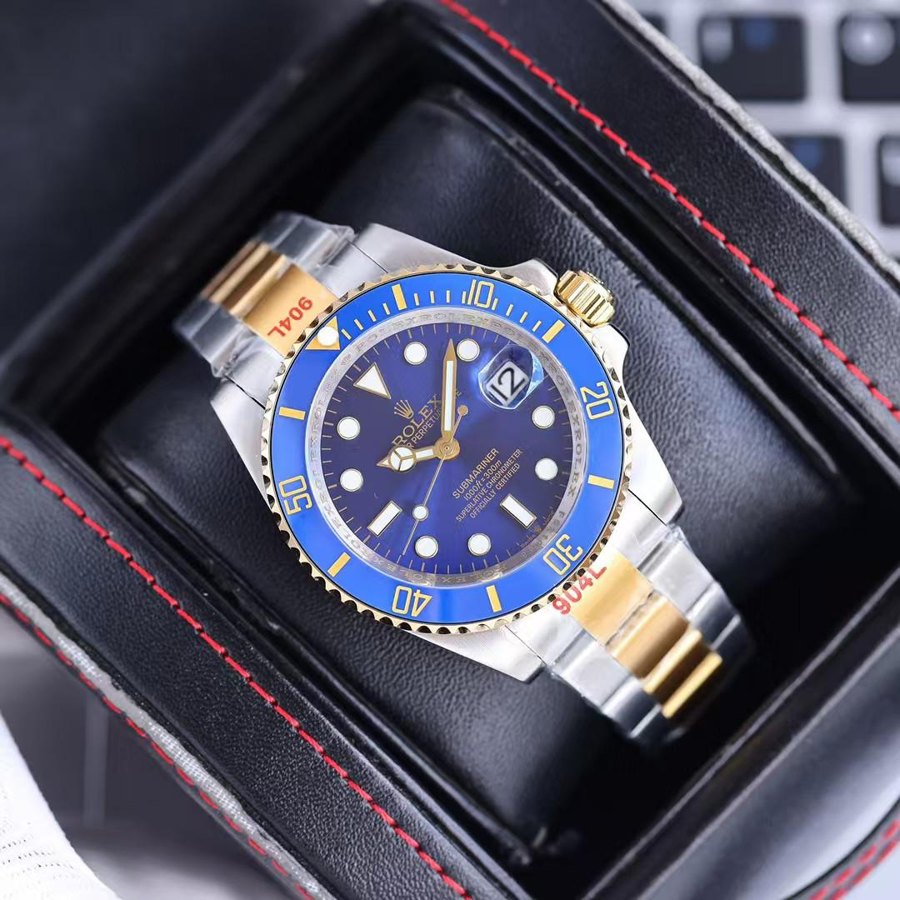 Submariner Date Two-Tone Gold & Steel Royal Blue — Two-Tone Yellow Gold Blue Dial (Ref Z009)