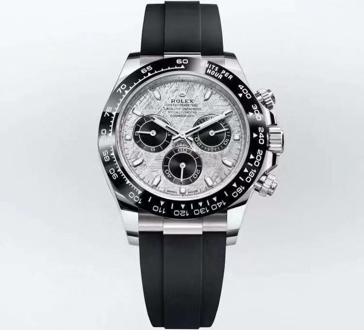 Daytona Steel Meteorite Dial - Oysterflex — Ceramic Bezel Meteorite Dial (Ref Z049)