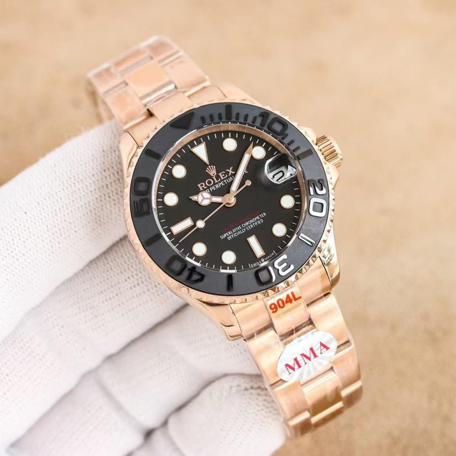 Yacht-Master 40 Everose Gold Black Ceramic Bezel — Rose Gold Matte Black Dial (Ref Z029)