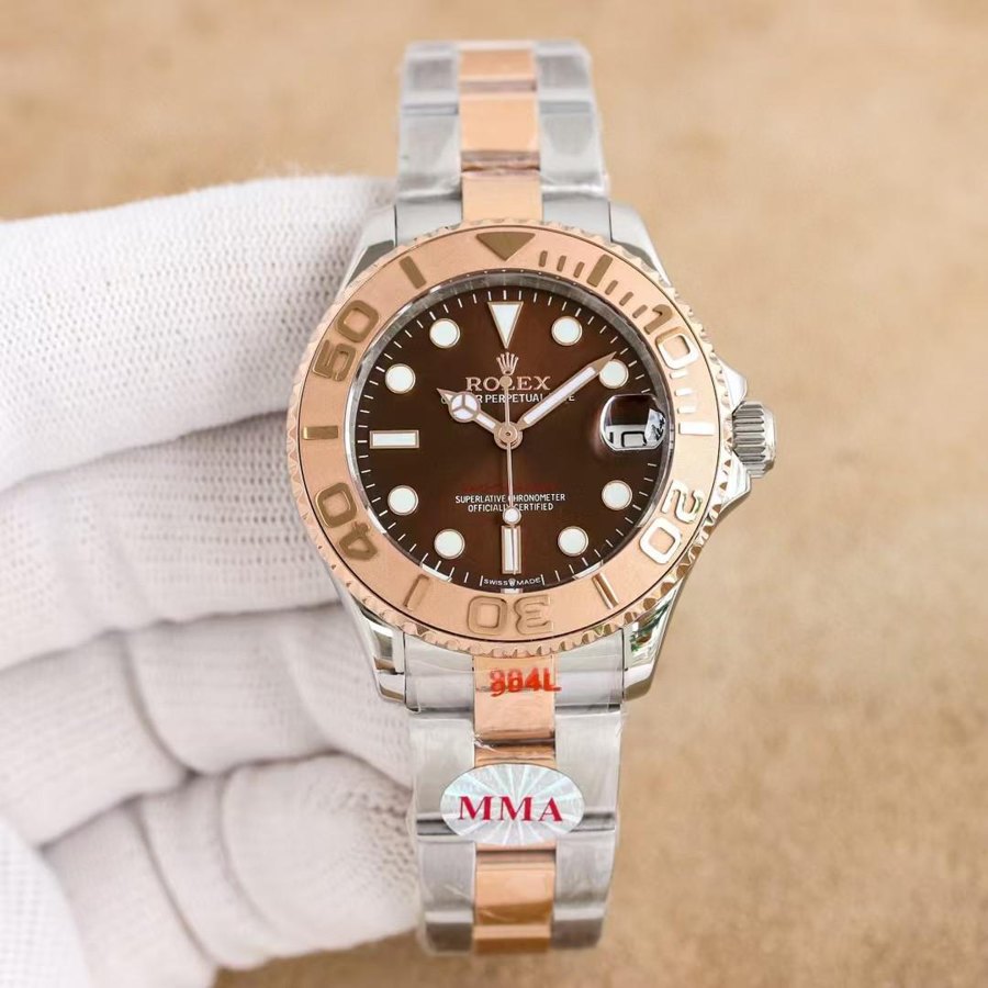 Yacht-Master 40 Two-Tone Rose Gold Chocolate Dial — Two-Tone Rose Gold Chocolate Dial (Ref Z028)