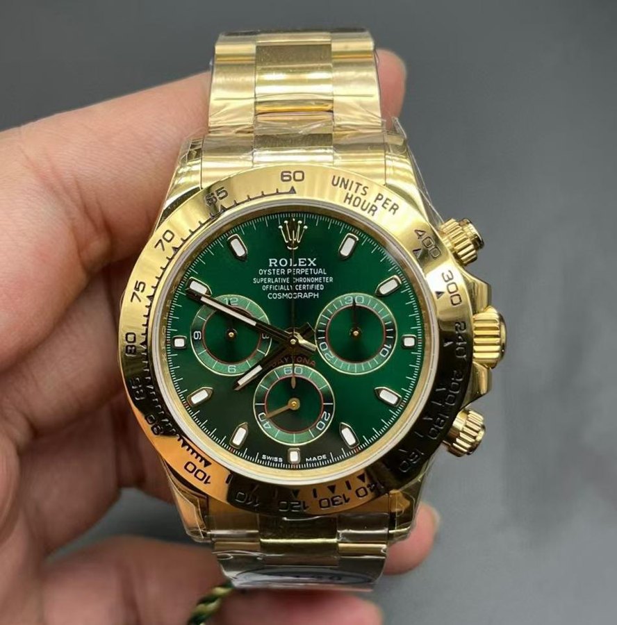 Daytona Full Yellow Gold 'John Mayer' Emerald Green Dial — Full Gold Emerald Green Dial (Ref Z057)