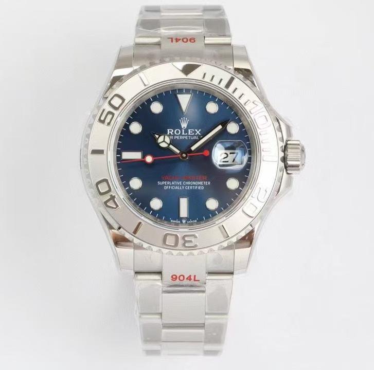 Yacht-Master 40 Stainless Steel Sunray Blue Dial — Silver Bezel Blue Dial (Ref Z026)