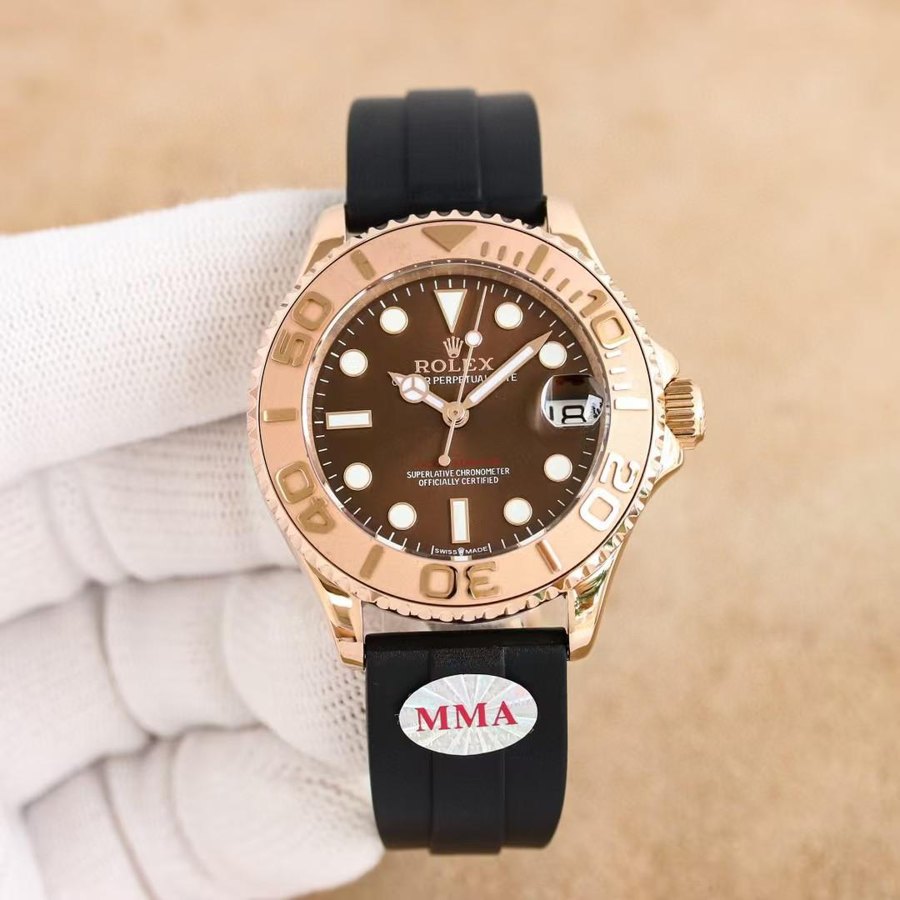 Yacht-Master 40 Everose Gold Chocolate Dial - Oysterflex — Rose Gold Chocolate Dial (Ref Z035)